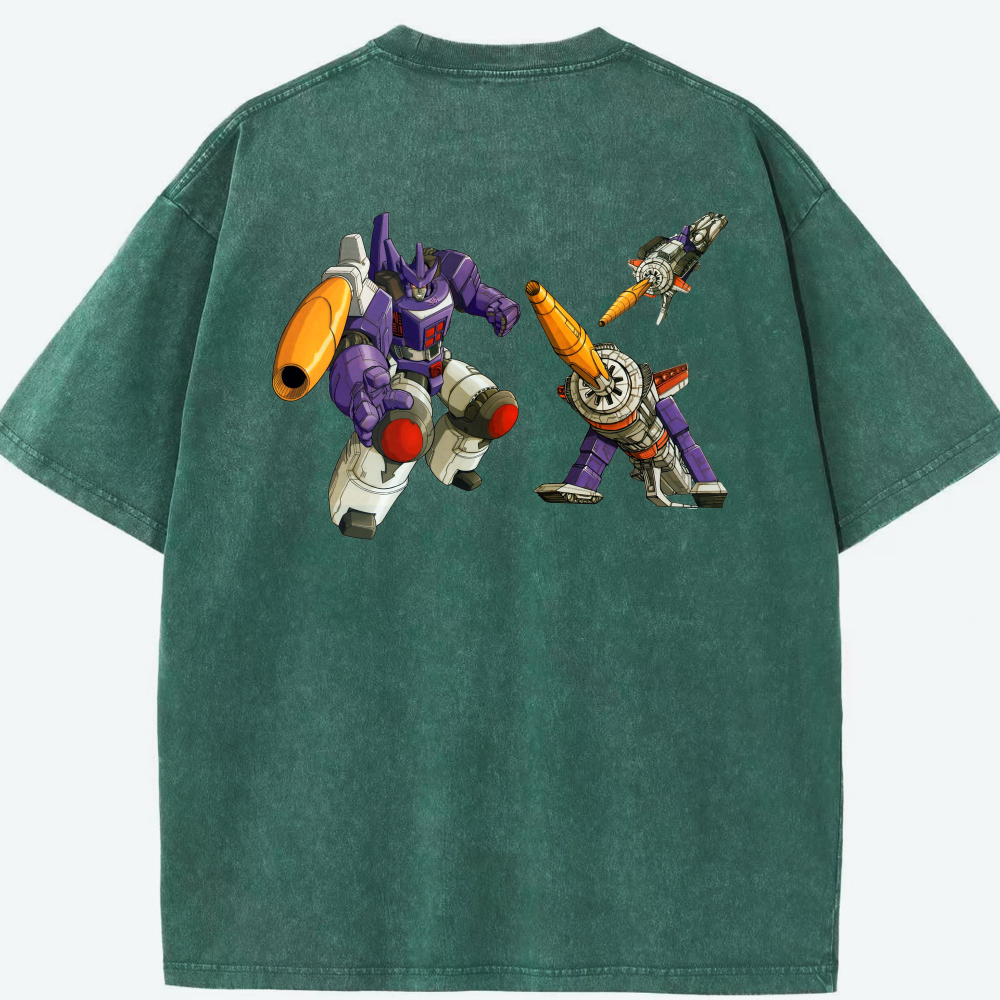 （画像用）  綿100% ヴィンテージ風 半袖Tシャツ（背面プリント）